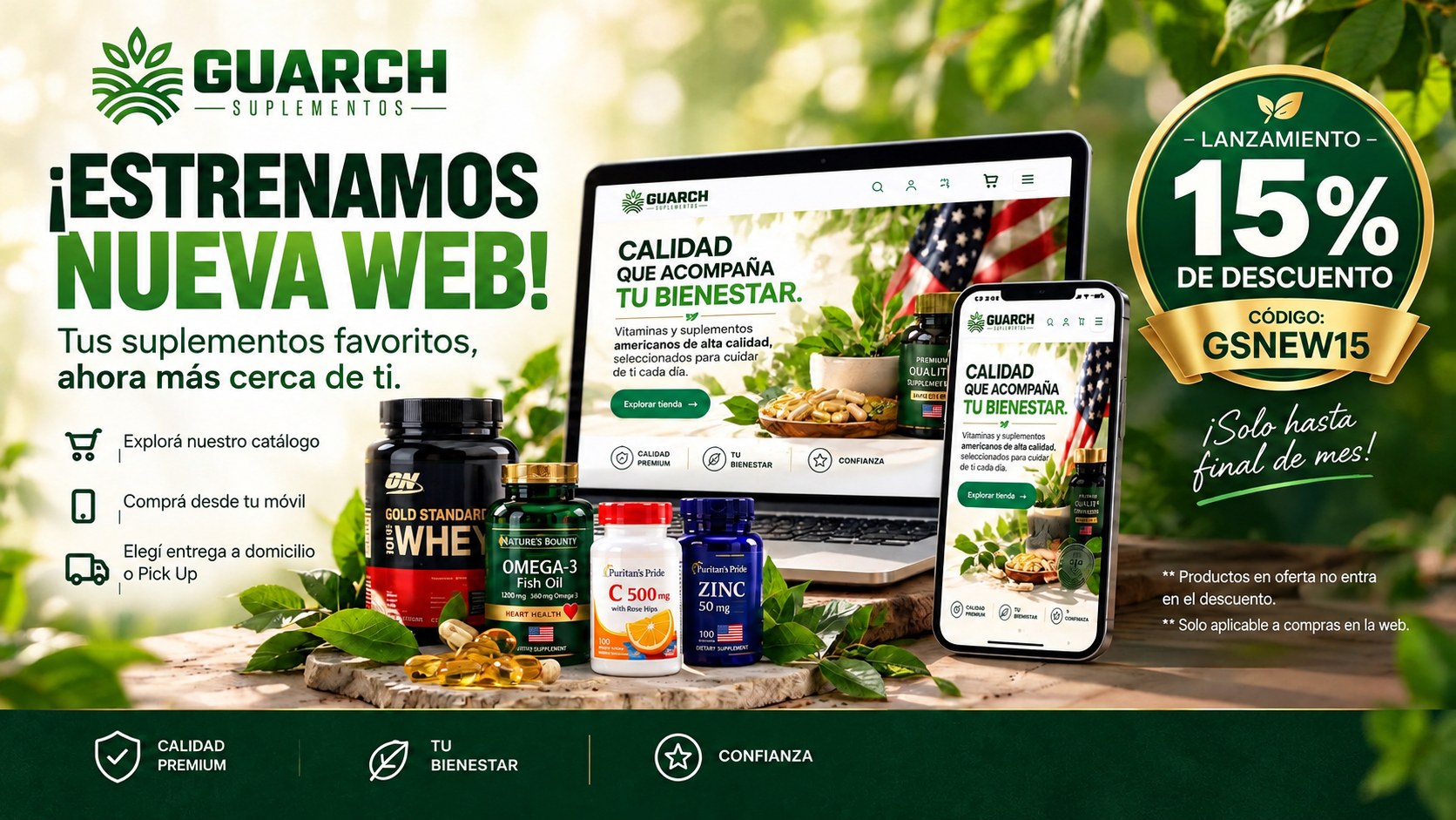 Estrenamos nueva web: 15 % de descuento con el código GSNEW15